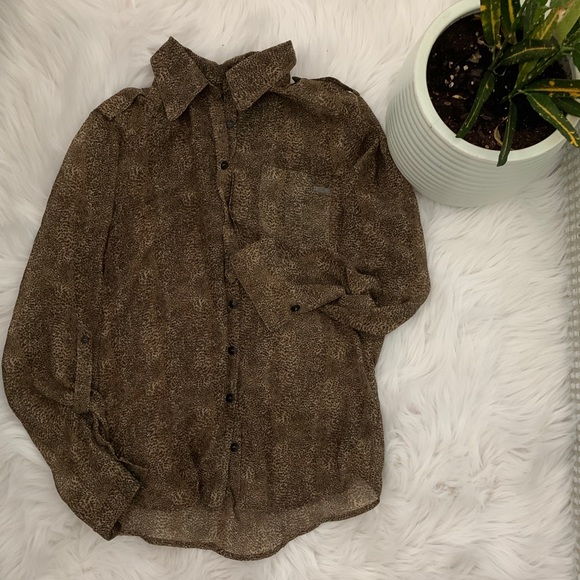 Guess leopard blouse - Picture 3 of 7
